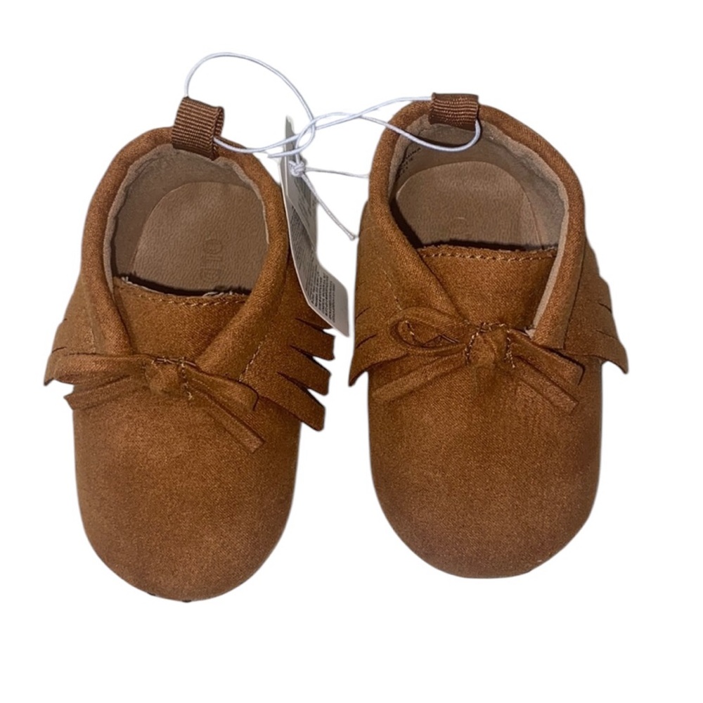 Old Navy Brown Kids Moccasins Size 3-6 Months – NWT Soft Baby Shoes